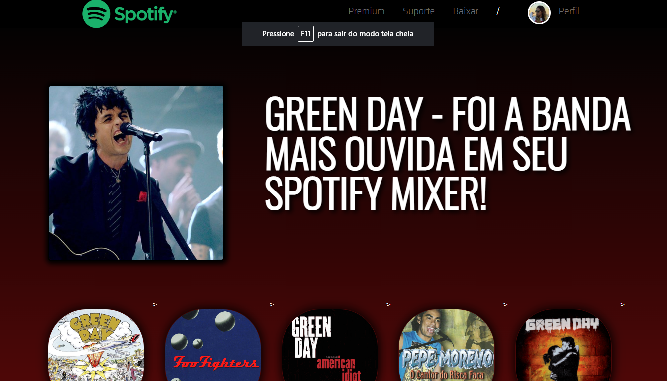 Projeto Cover Do spotiFy